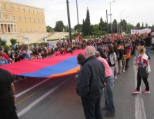 Συμμετοχή στην πορεία διαμαρτυρίας για την Γενοκτονία των Αρμενίων