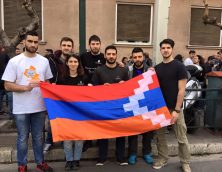 Διαμαρτυρία για την Αζέρικη εισβολή κατά της Αρμενίας στην Πρεσβεία του Αζερμπαϊτζάν