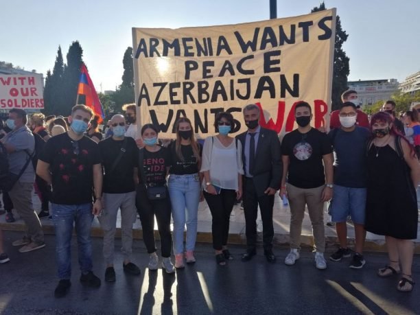 Παναρμενική Συγκέντρωση Διαμαρτυρίας (30/09/2020) ενάντια στην επιθετικότητα Αζέρων & Τούρκων στο Αρτσάχ